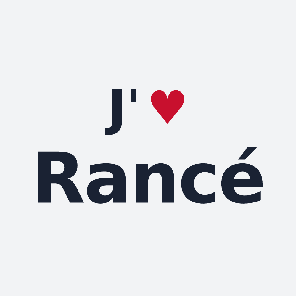Poster personnalisé Rancé — design J'aime Rancé
