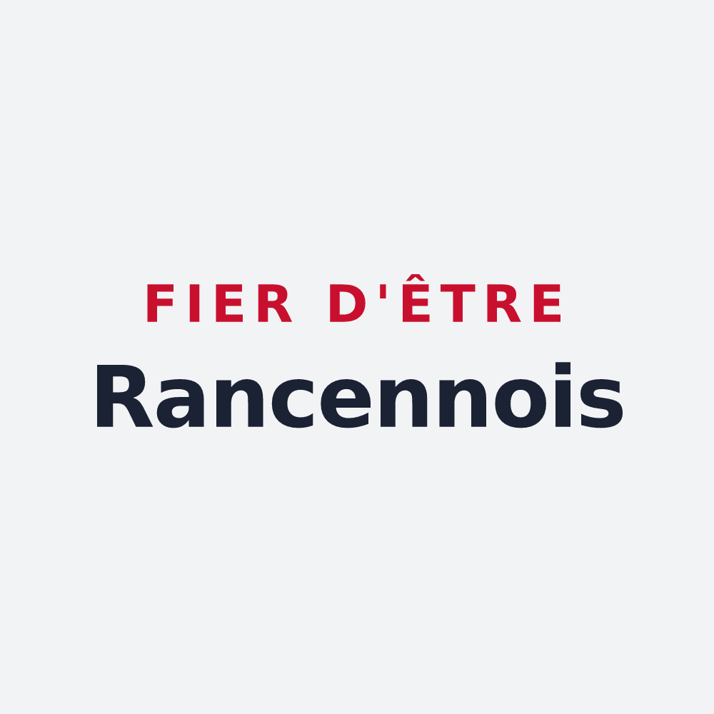 Poster « Fier d'être Rancennois » — design pour Rancennes
