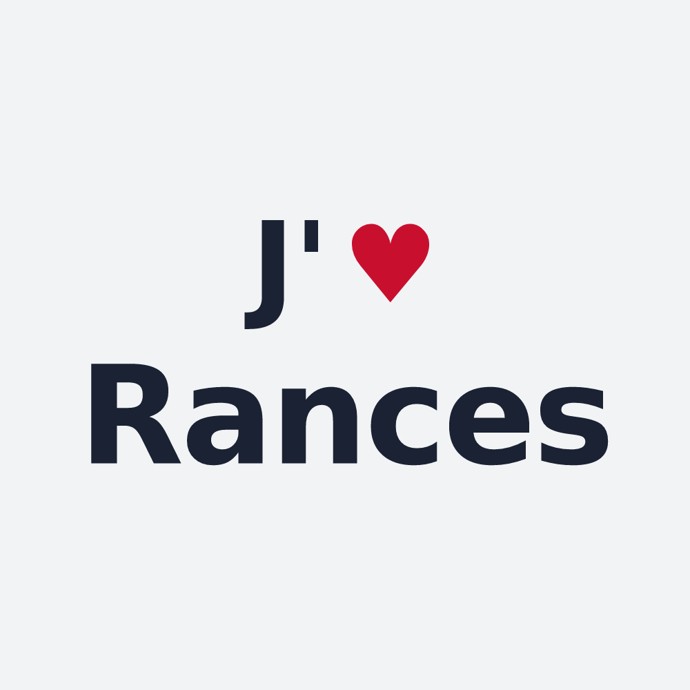 Poster personnalisé Rances — design J'aime Rances