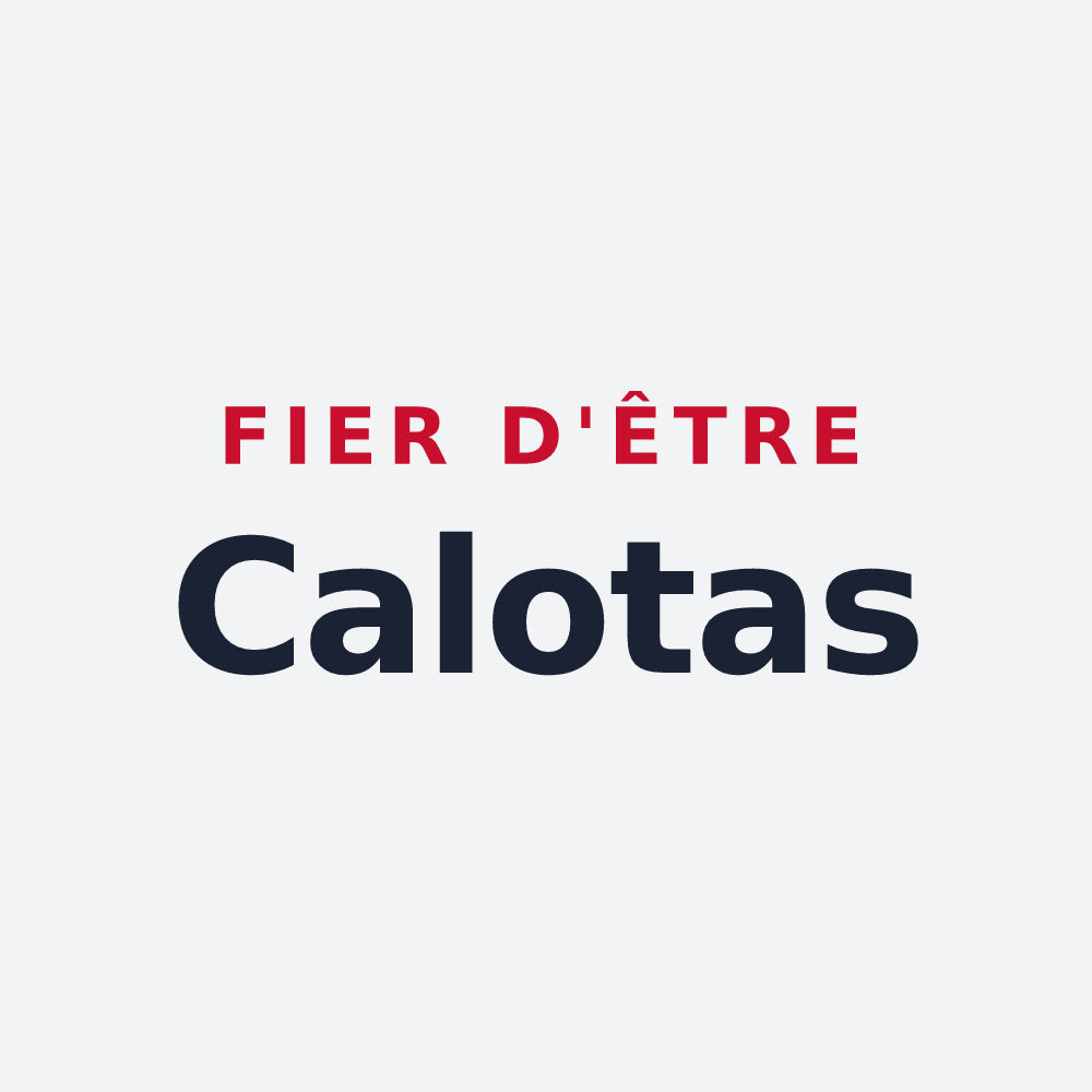 Poster « Fier d'être Calotas » — design pour Rances