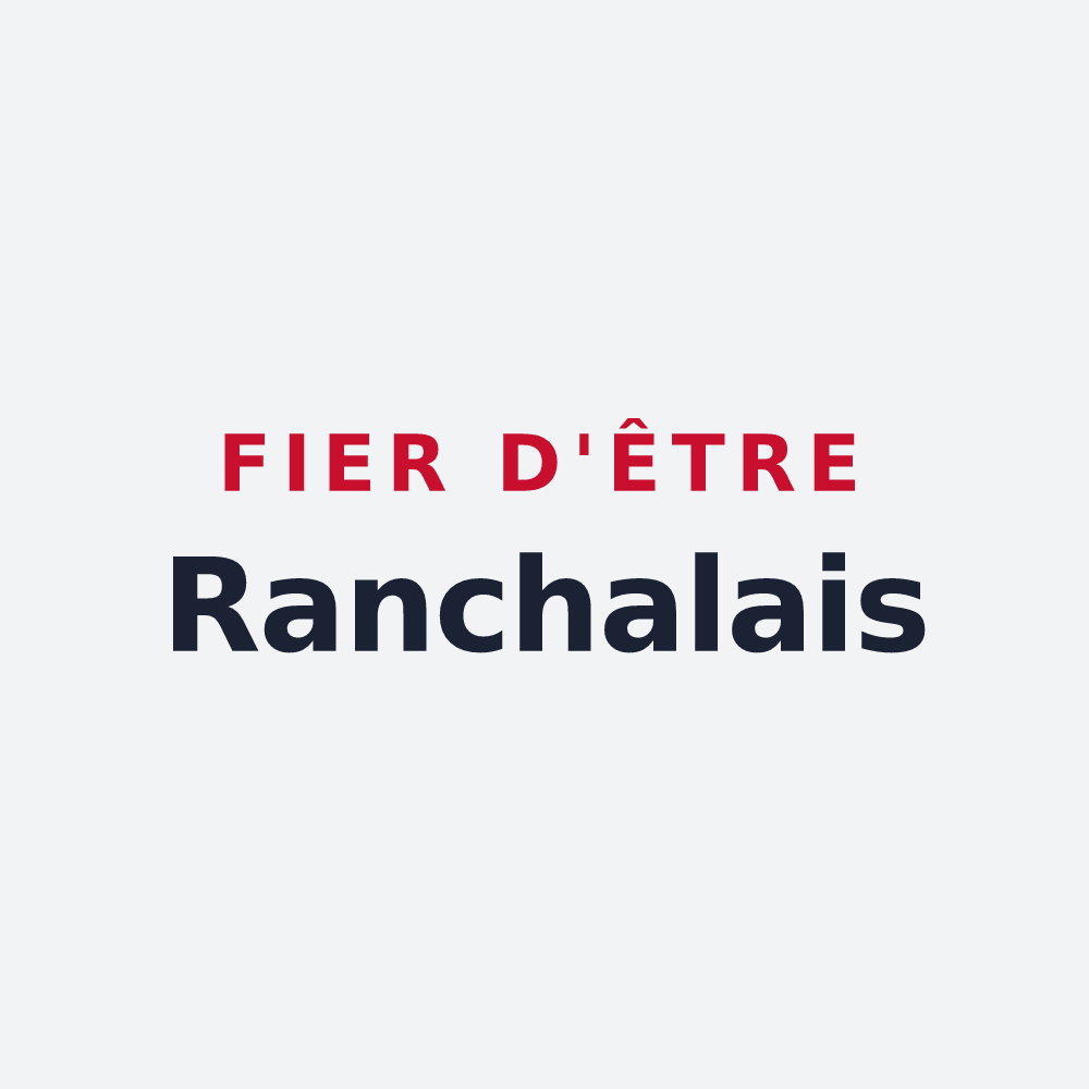 Poster « Fier d'être Ranchalais » — design pour Ranchal