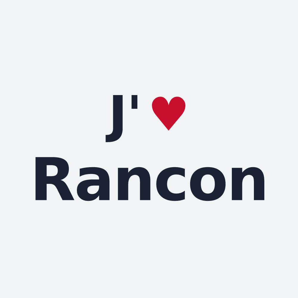 Poster personnalisé Rancon — design J'aime Rancon