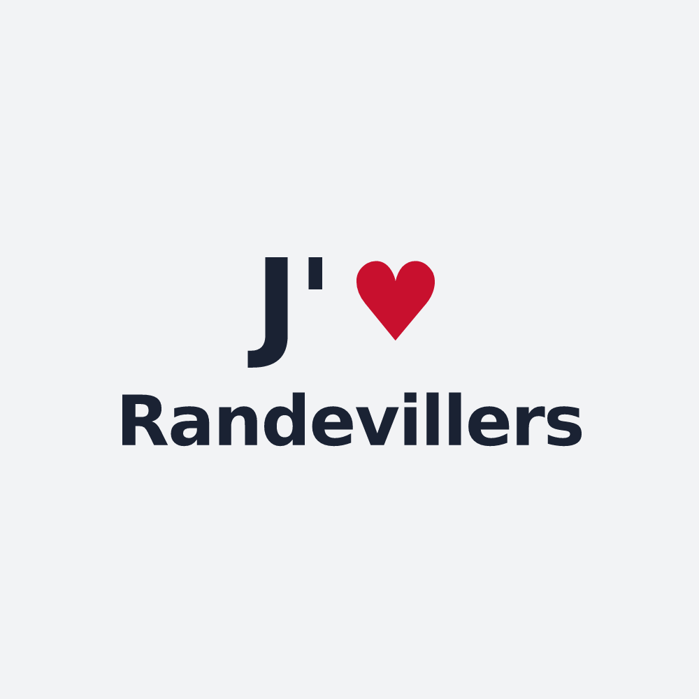Poster personnalisé Randevillers — design J'aime Randevillers