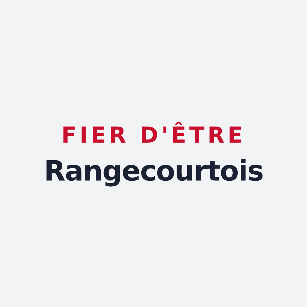 Poster « Fier d'être Rangecourtois » — design pour Rangecourt