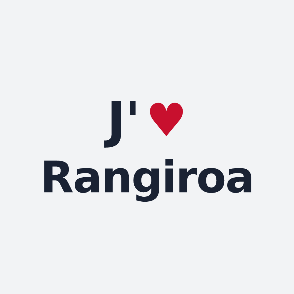 Poster personnalisé Rangiroa — design J'aime Rangiroa