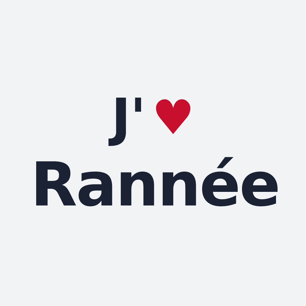 Poster personnalisé Rannée — design J'aime Rannée