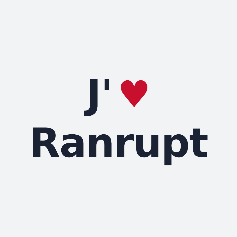 Poster personnalisé Ranrupt — design J'aime Ranrupt