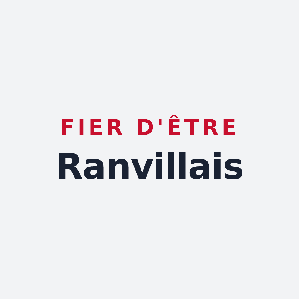 Poster « Fier d'être Ranvillais » — design pour Ranville