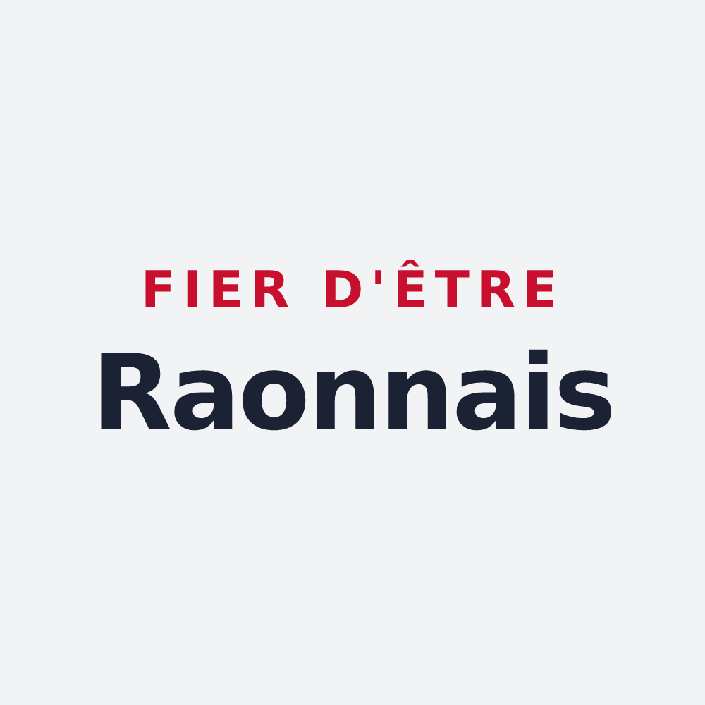 Poster « Fier d'être Raonnais » — design pour Raon-l'Étape