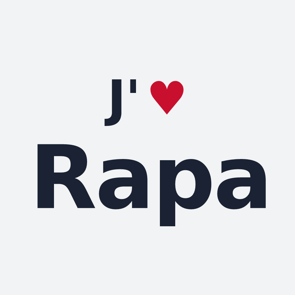 Poster personnalisé Rapa — design J'aime Rapa