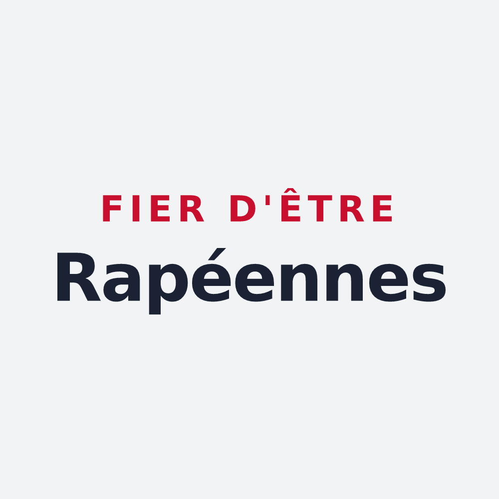 Poster « Fier d'être Rapéennes » — design pour Rapey