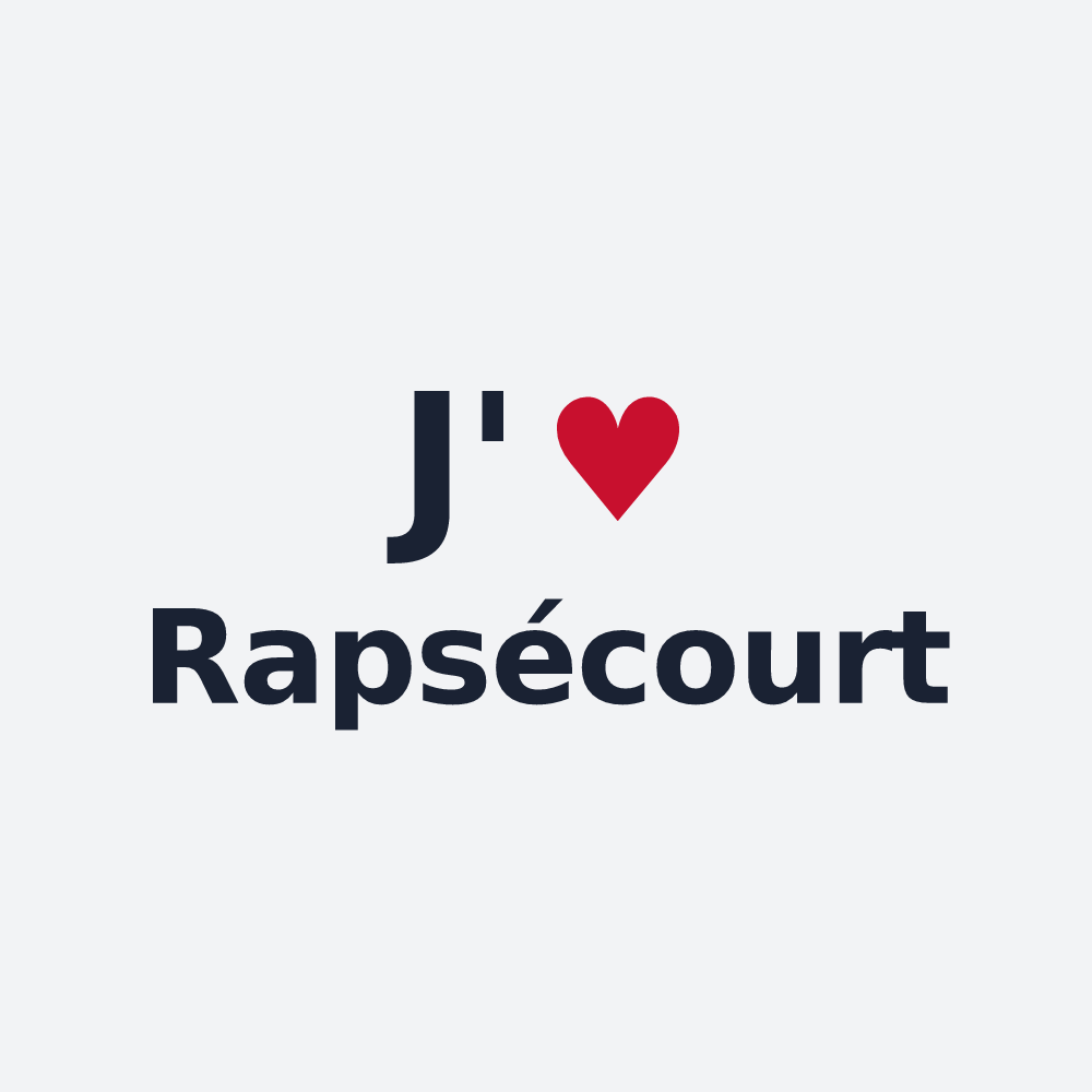 Poster personnalisé Rapsécourt — design J'aime Rapsécourt