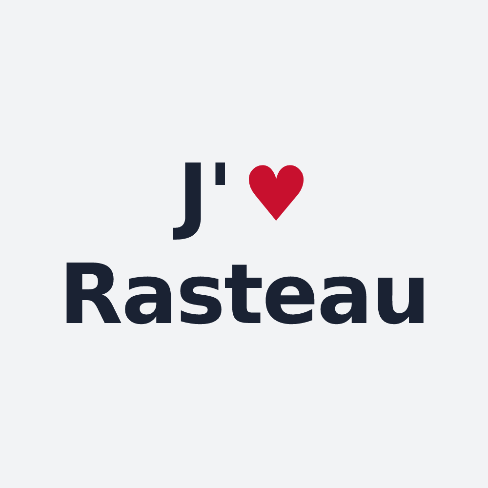Poster personnalisé Rasteau — design J'aime Rasteau