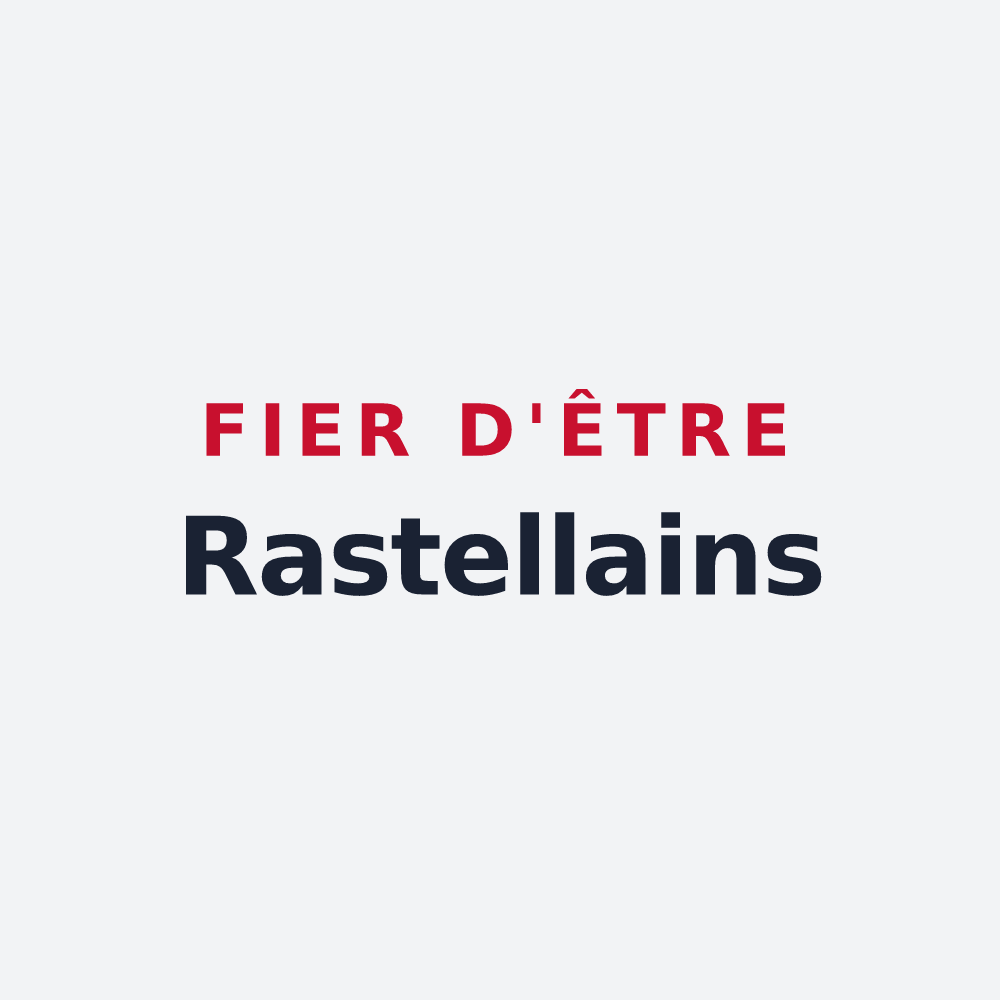 Poster « Fier d'être Rastellains » — design pour Rasteau