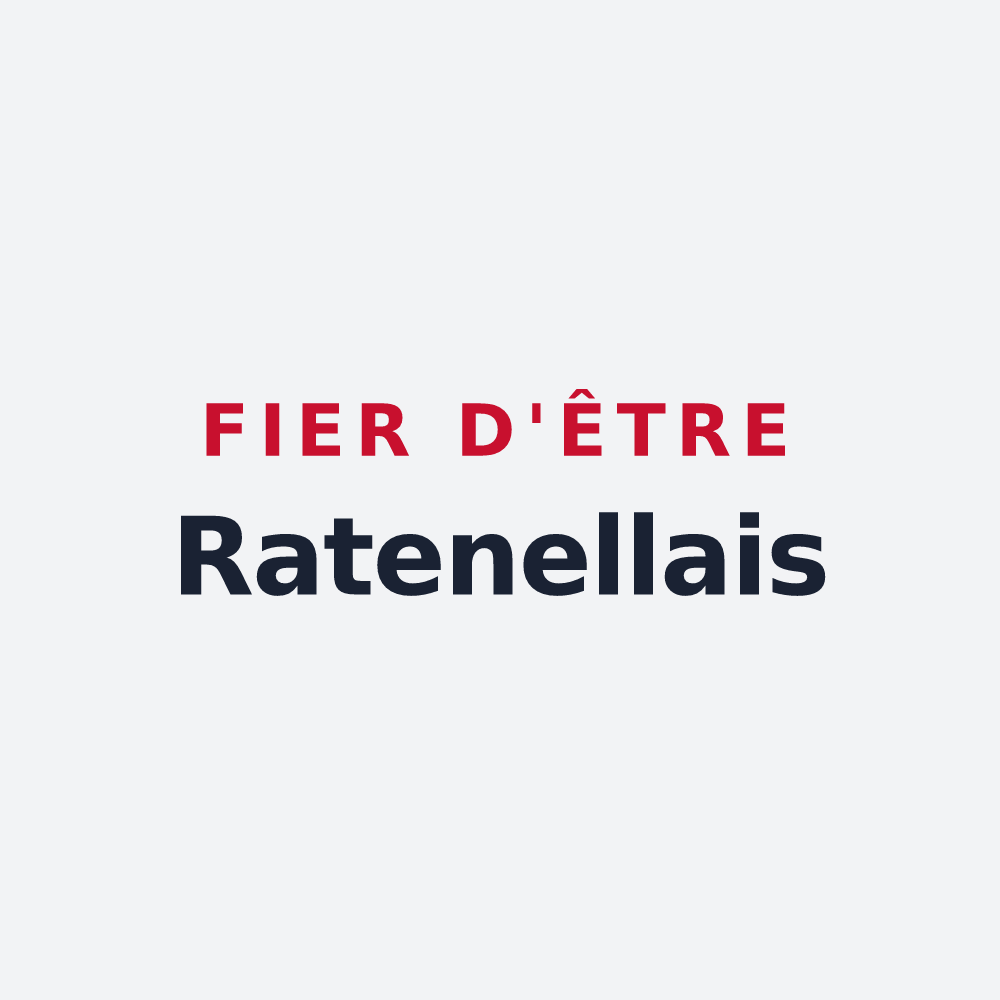 Poster « Fier d'être Ratenellais » — design pour Ratenelle