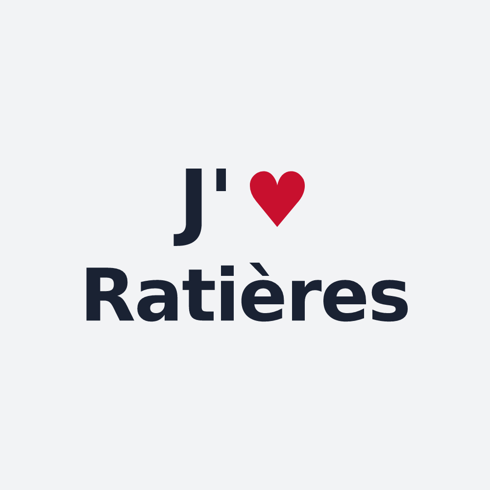Poster personnalisé Ratières — design J'aime Ratières