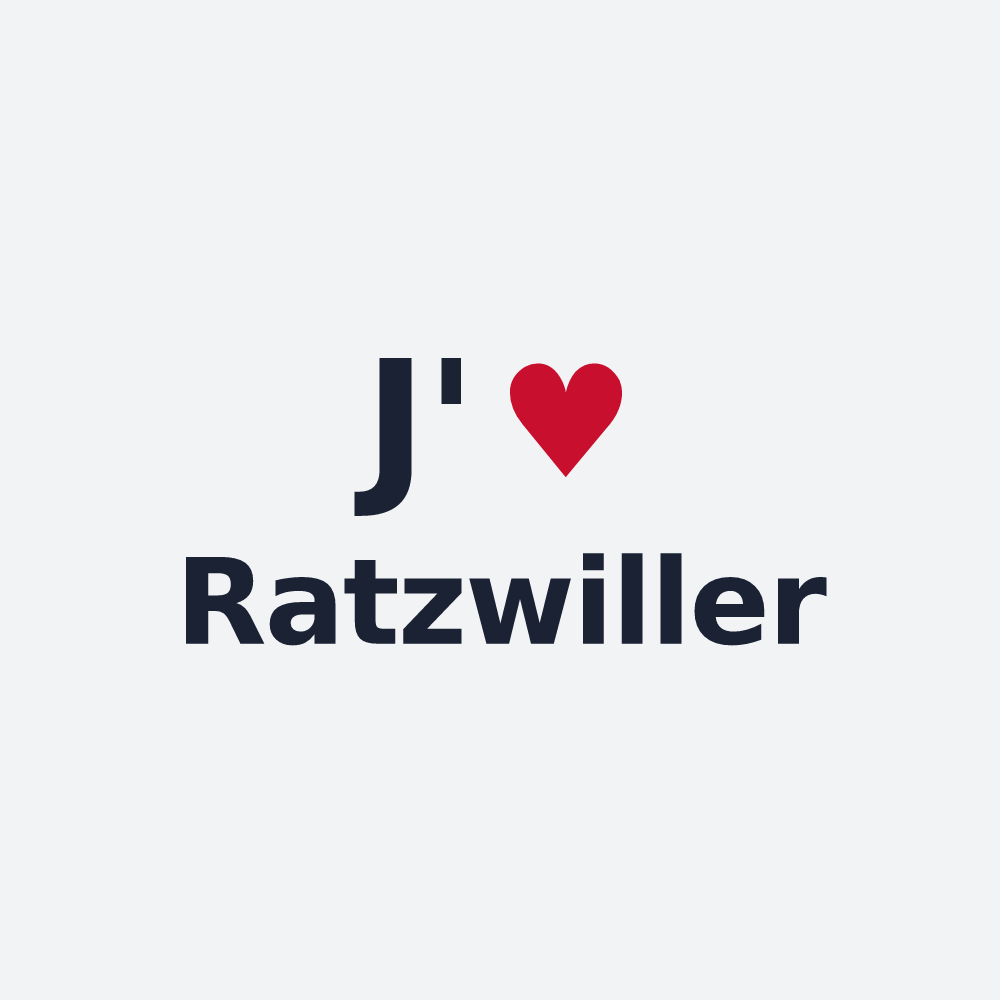 Poster personnalisé Ratzwiller — design J'aime Ratzwiller