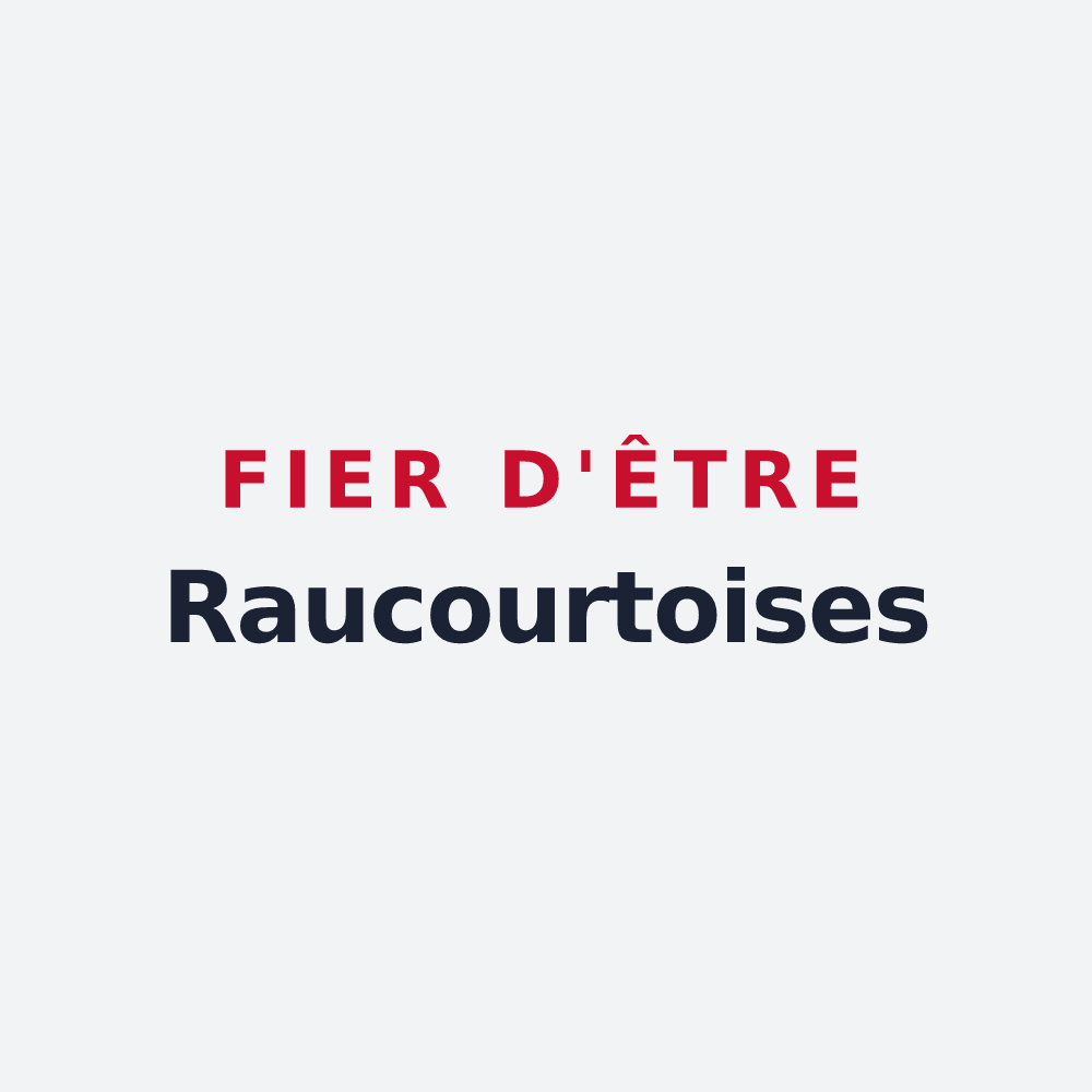 Poster « Fier d'être Raucourtoises » — design pour Raucourt-au-Bois
