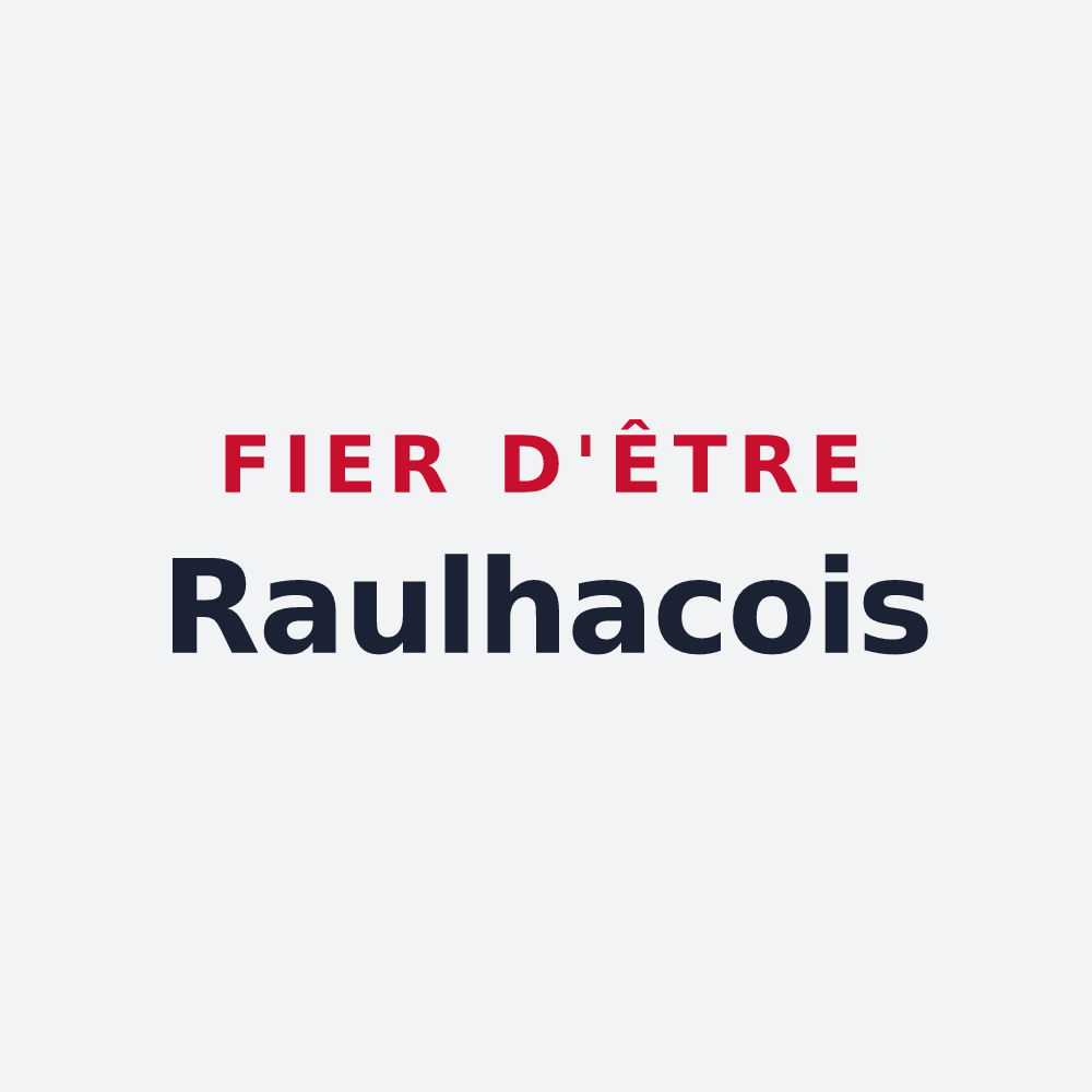 Poster « Fier d'être Raulhacois » — design pour Raulhac