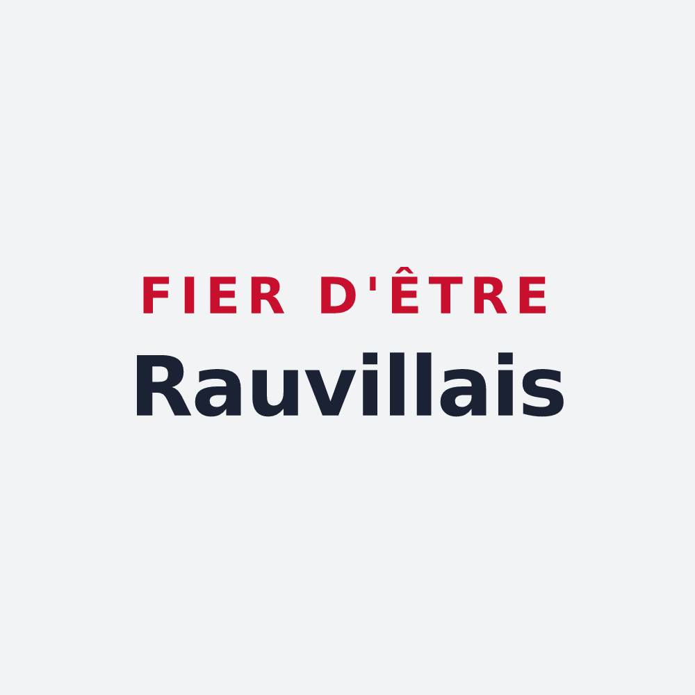 Poster « Fier d'être Rauvillais » — design pour Rauville-la-Place