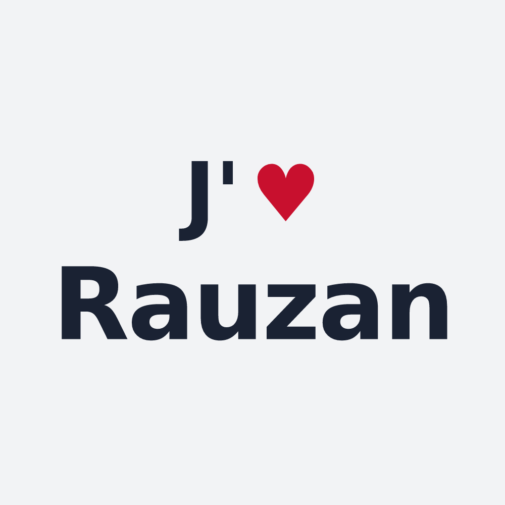 Poster personnalisé Rauzan — design J'aime Rauzan
