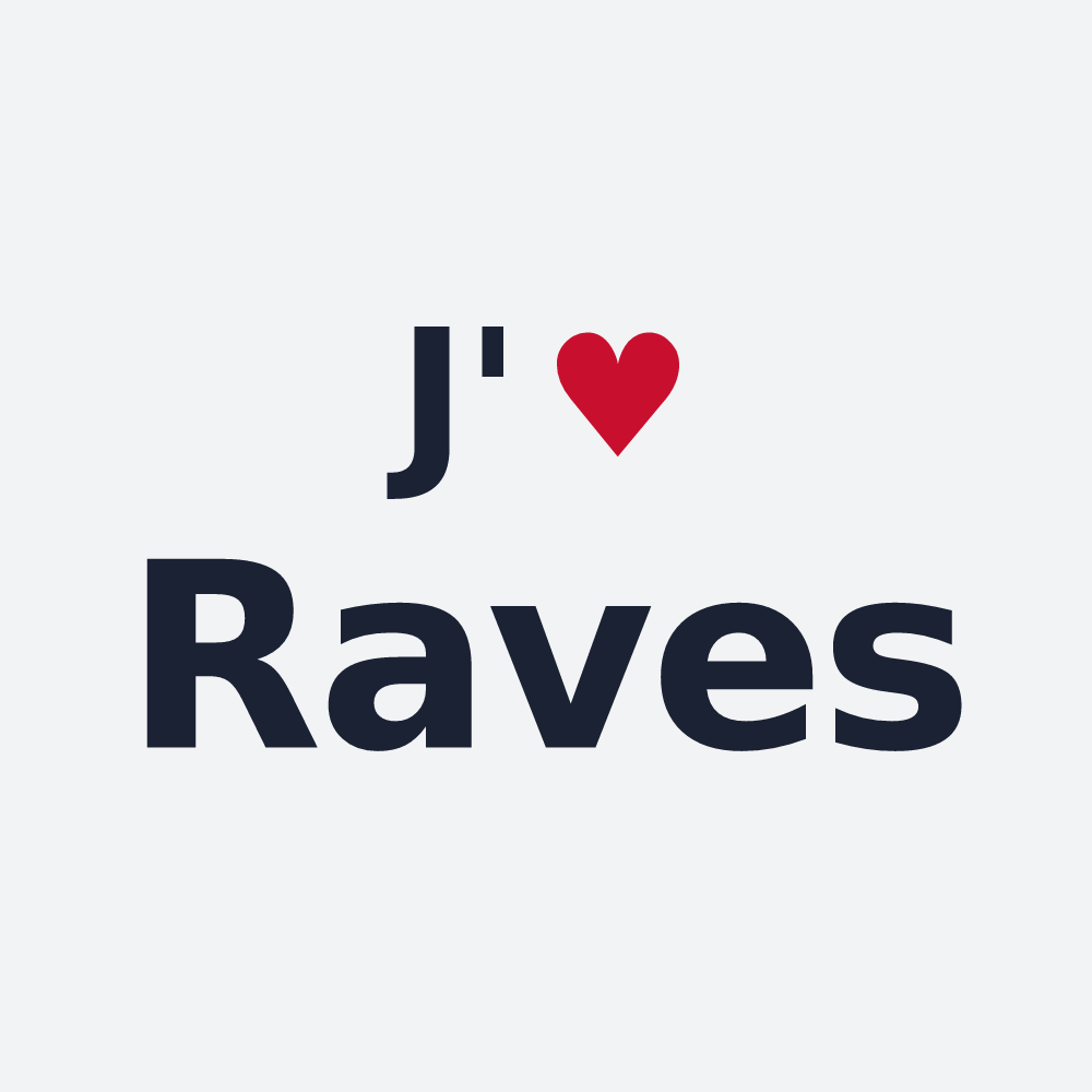 Poster personnalisé Raves — design J'aime Raves