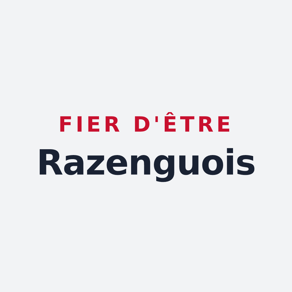 Poster « Fier d'être Razenguois » — design pour Razengues