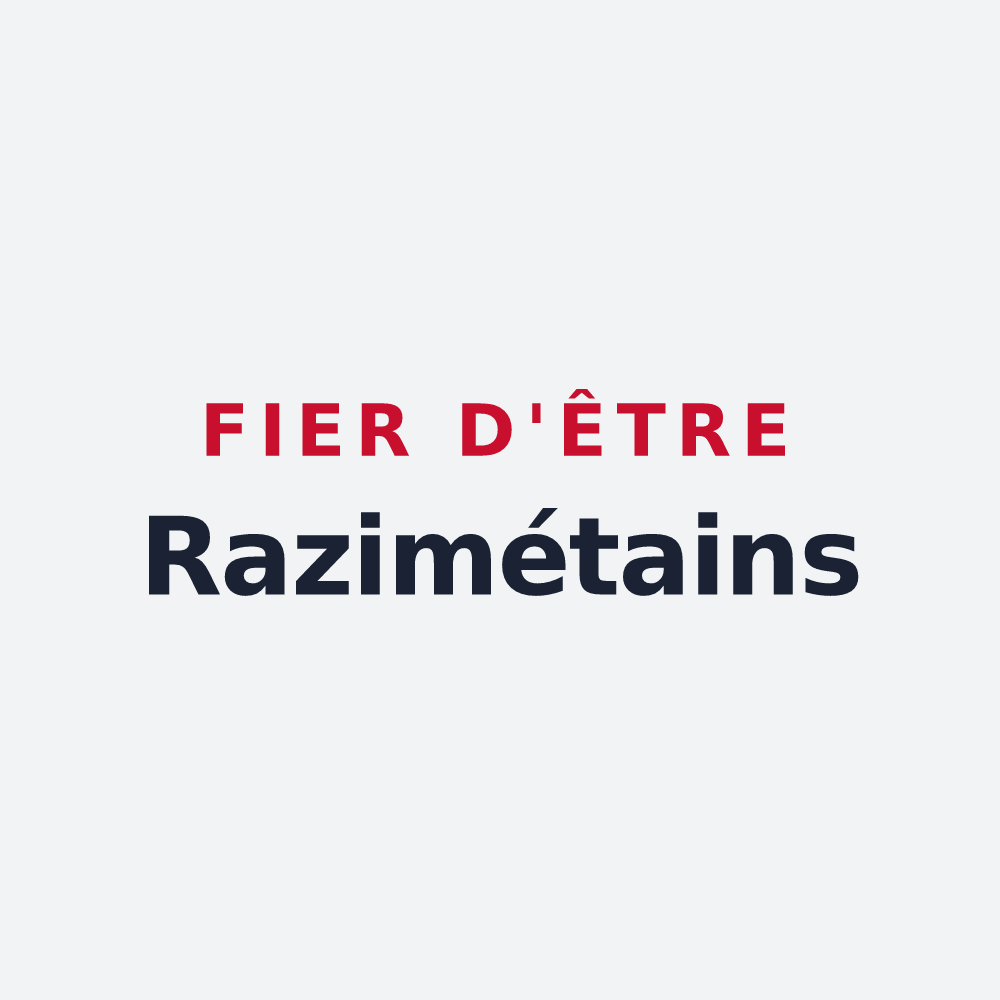 Poster « Fier d'être Razimétains » — design pour Razimet