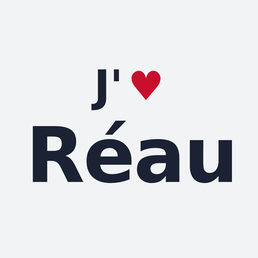 Poster personnalisé Réau — design J'aime Réau
