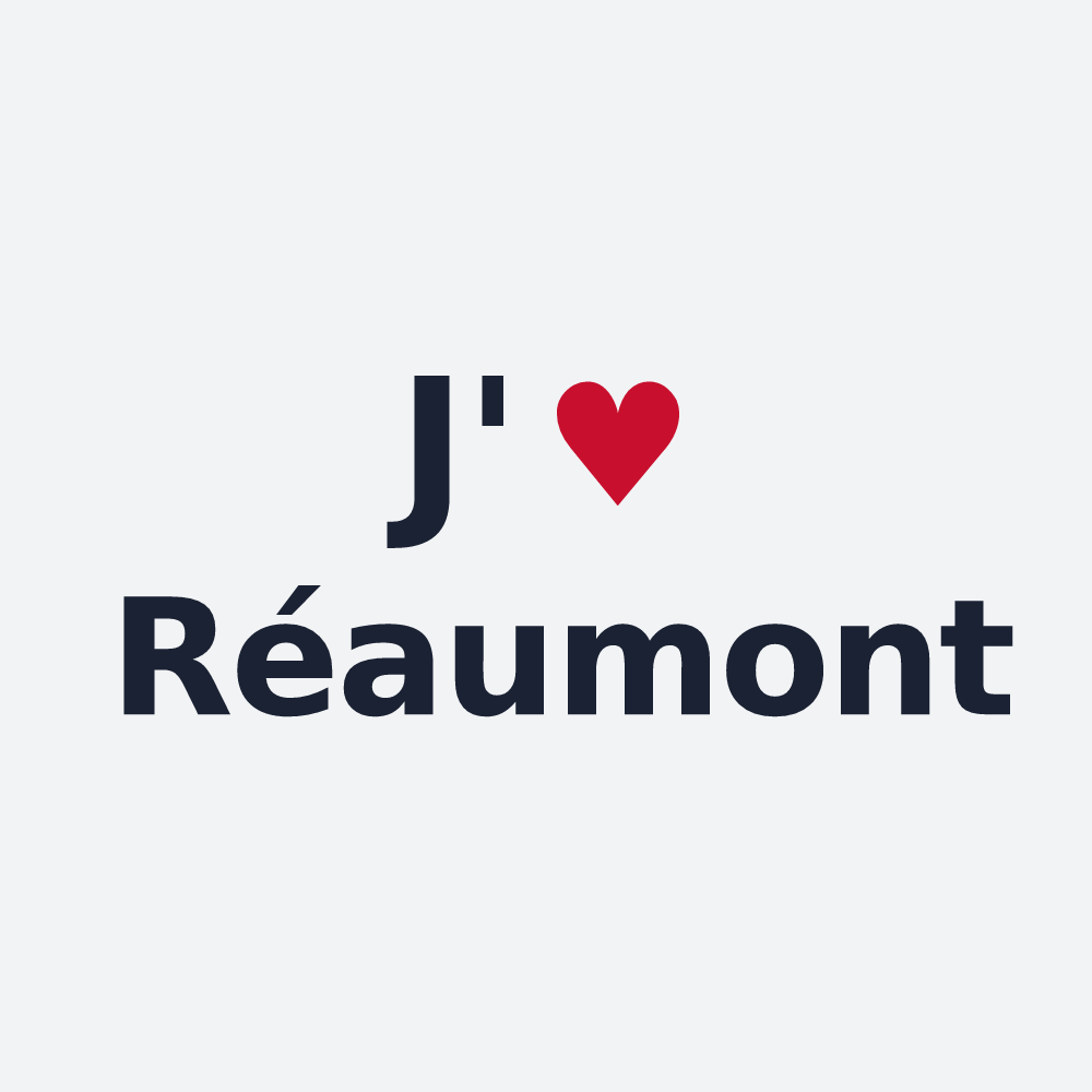 Poster personnalisé Réaumont — design J'aime Réaumont