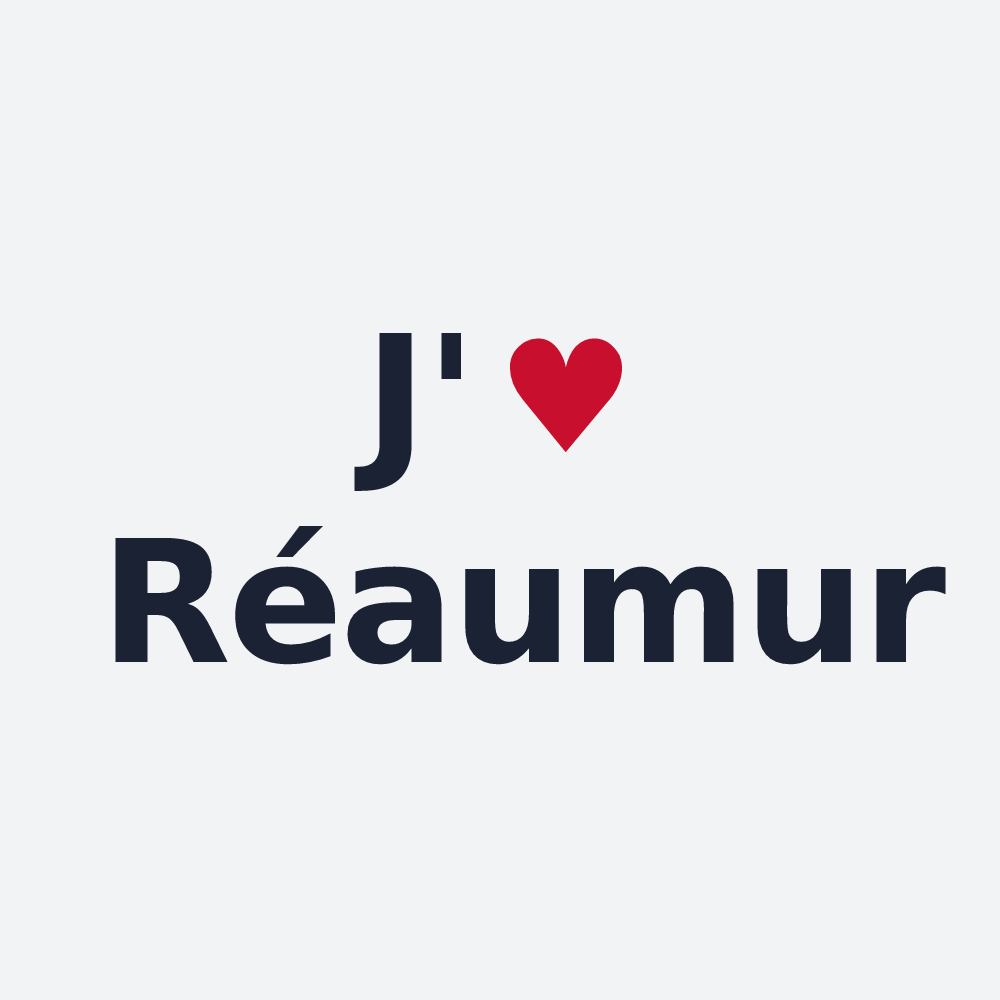 Poster personnalisé Réaumur — design J'aime Réaumur