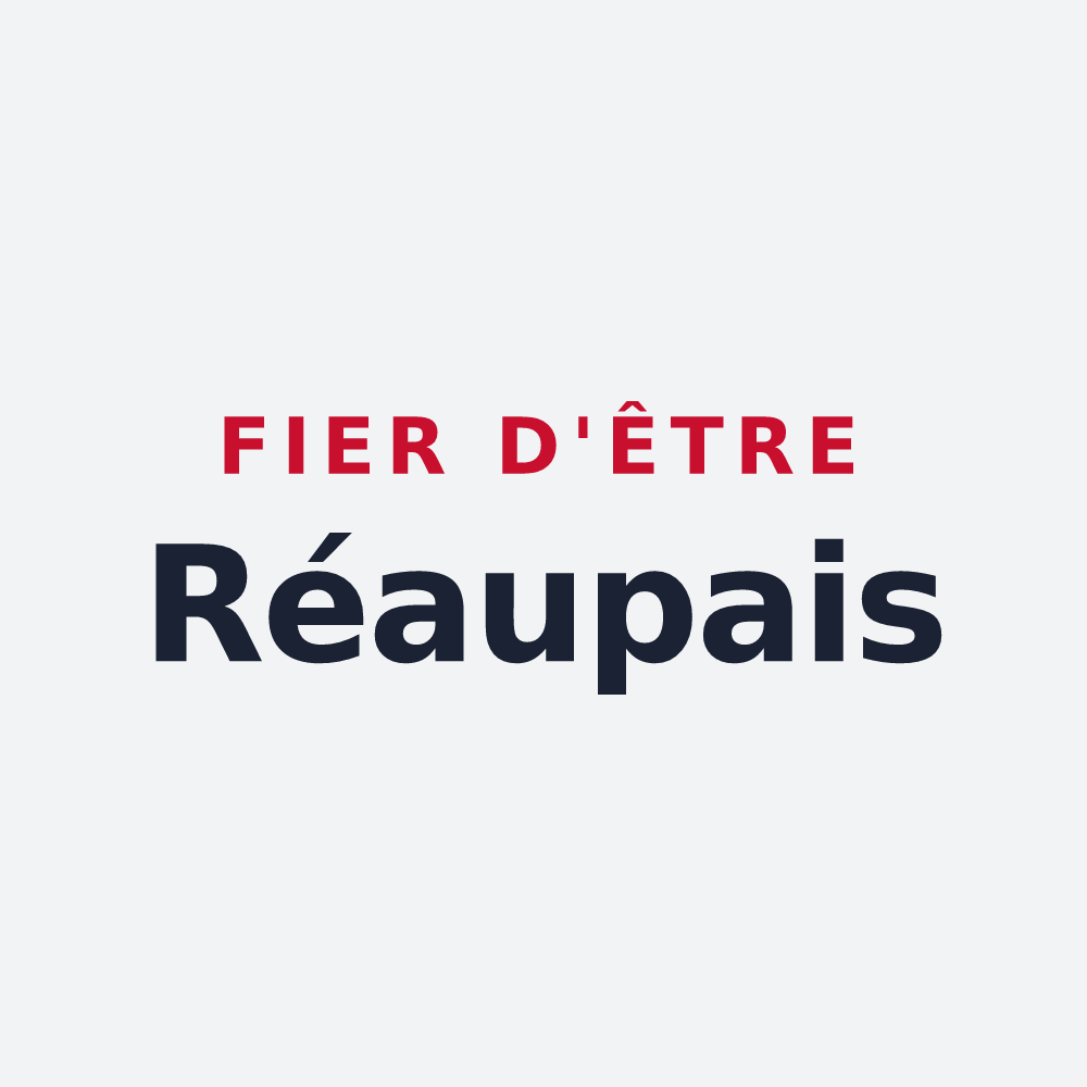 Poster « Fier d'être Réaupais » — design pour Réaup-Lisse