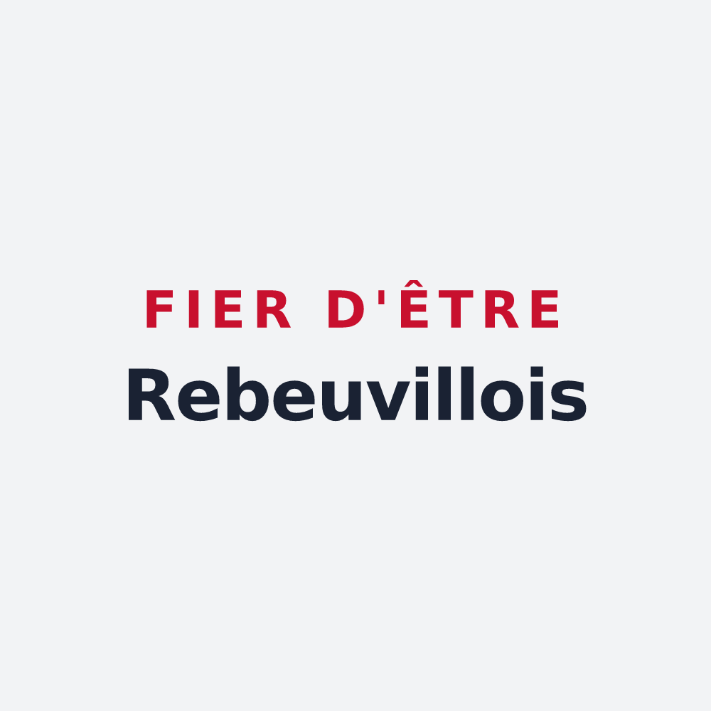 Poster « Fier d'être Rebeuvillois » — design pour Rebeuville