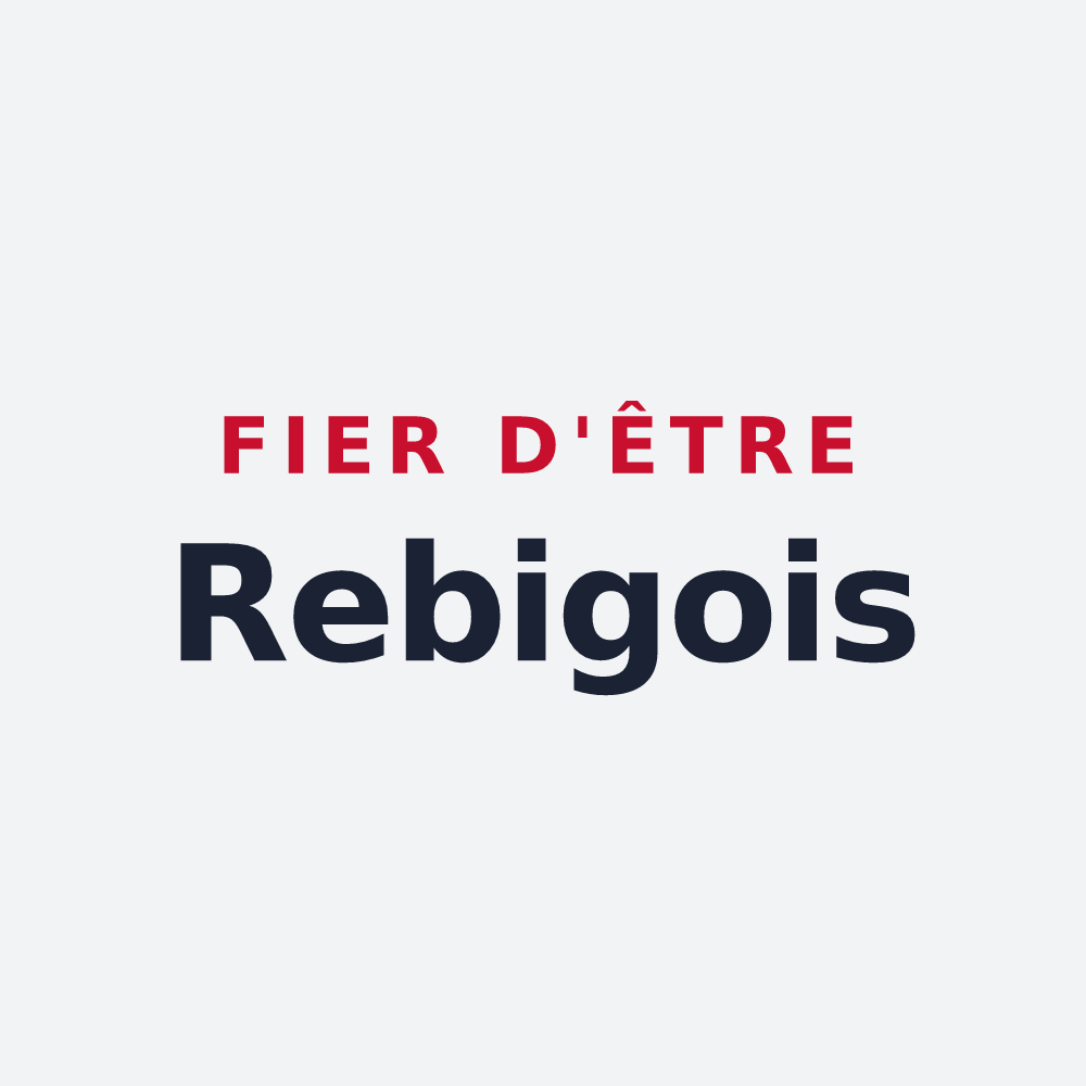 Poster « Fier d'être Rebigois » — design pour Rebigue