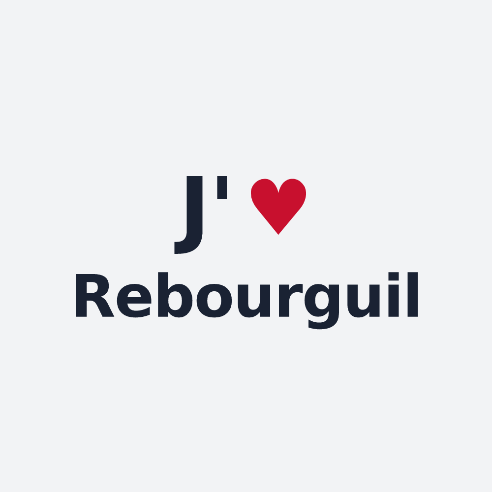 Poster personnalisé Rebourguil — design J'aime Rebourguil