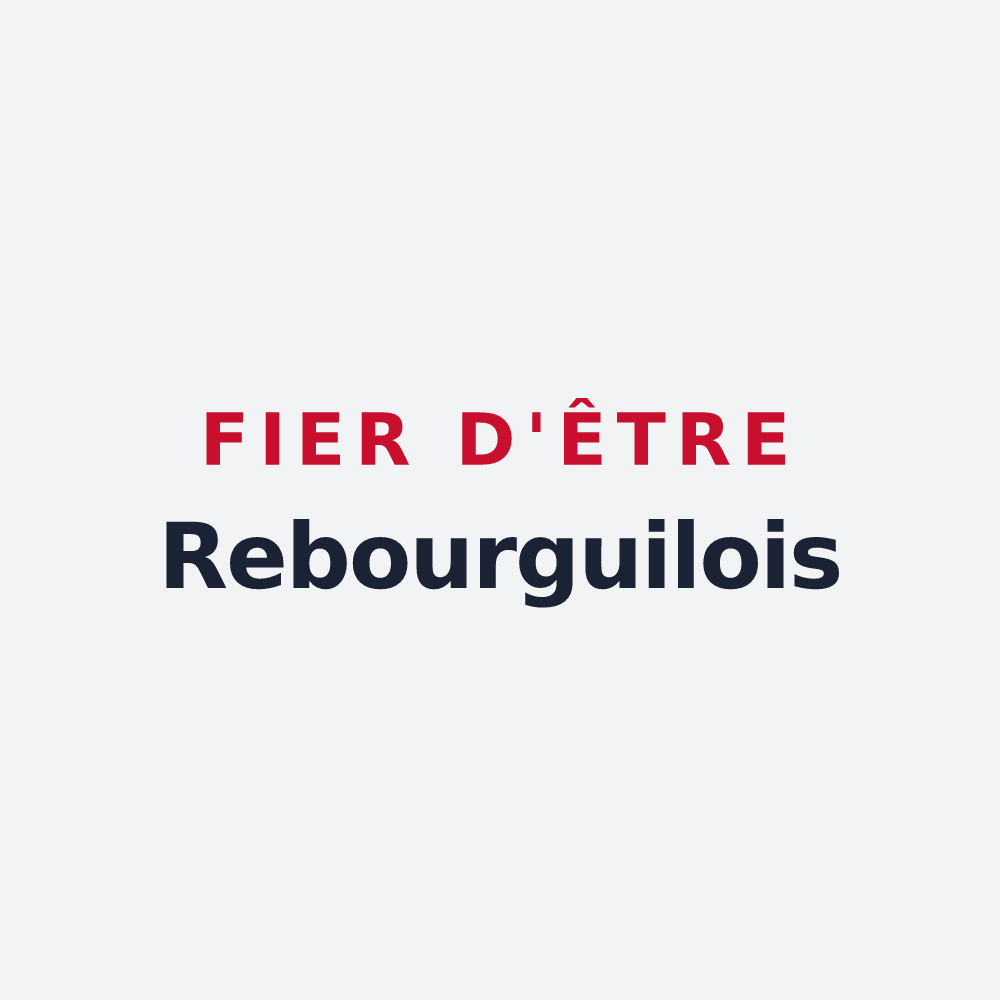Poster « Fier d'être Rebourguilois » — design pour Rebourguil