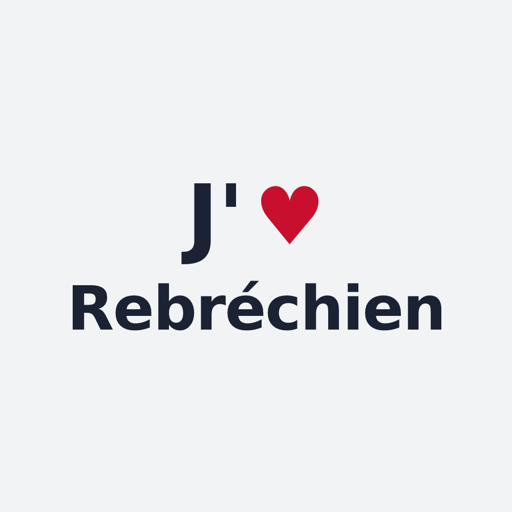 Poster personnalisé Rebréchien — design J'aime Rebréchien