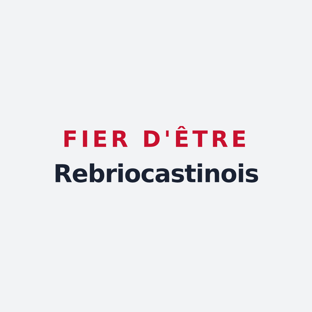 Poster « Fier d'être Rebriocastinois » — design pour Rebréchien