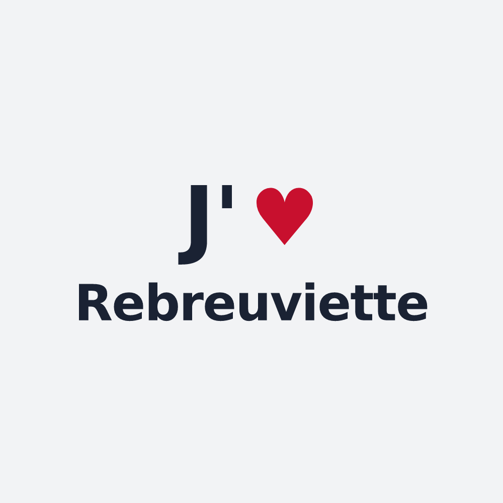 Poster personnalisé Rebreuviette — design J'aime Rebreuviette