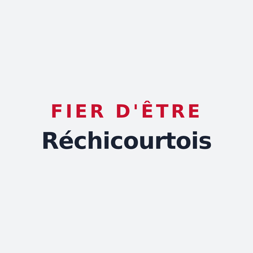 Poster « Fier d'être Réchicourtois » — design pour Réchicourt-le-Château