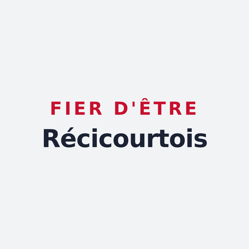Poster « Fier d'être Récicourtois » — design pour Récicourt