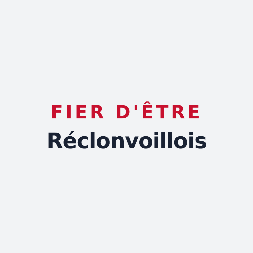 Poster « Fier d'être Réclonvoillois » — design pour Réclonville