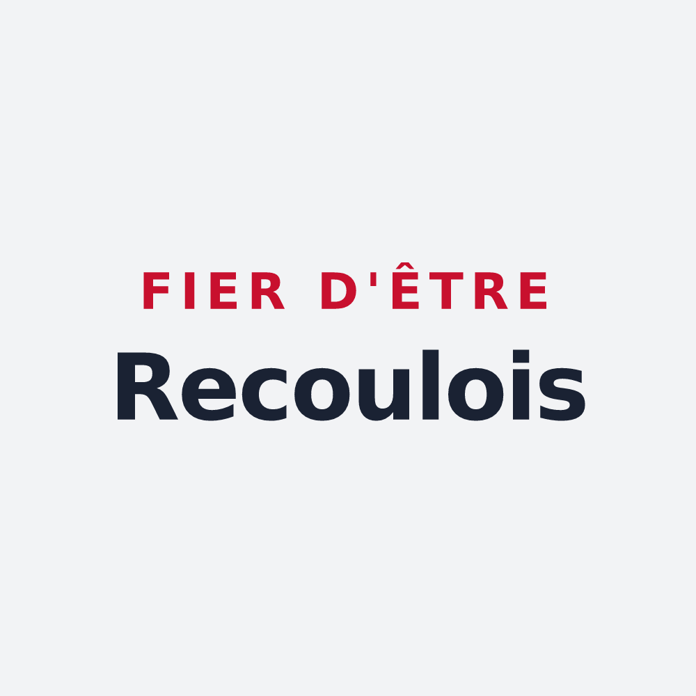 Poster « Fier d'être Recoulois » — design pour Recoules-de-Fumas