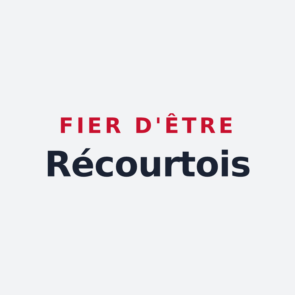 Poster « Fier d'être Récourtois » — design pour Récourt-le-Creux