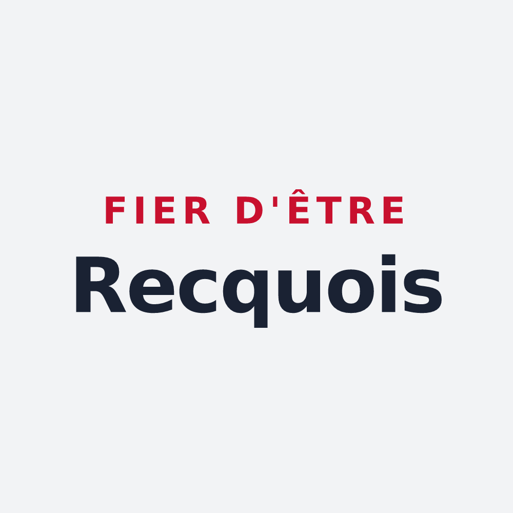 Poster « Fier d'être Recquois » — design pour Recques-sur-Hem