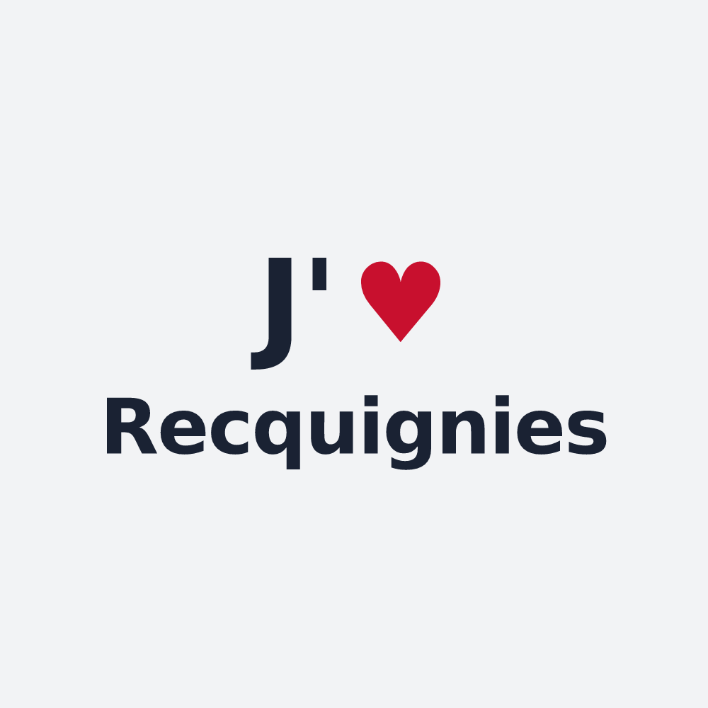 Poster personnalisé Recquignies — design J'aime Recquignies
