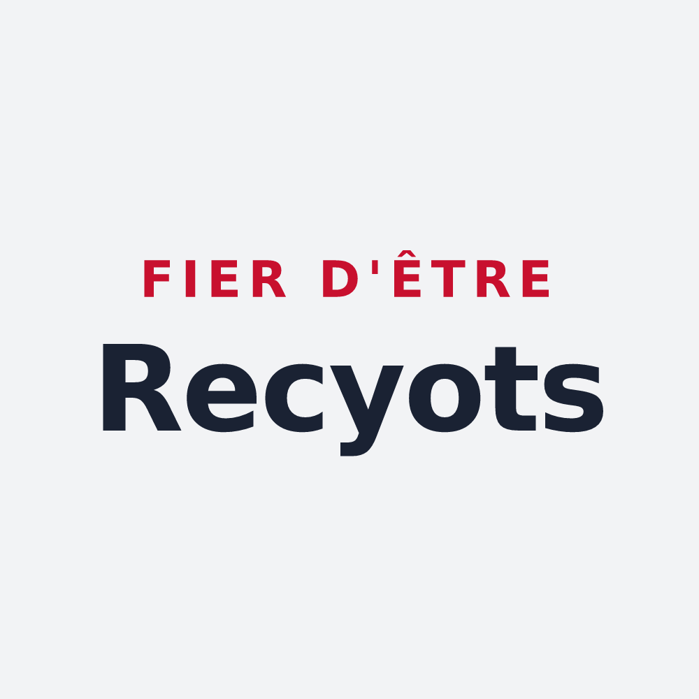Poster « Fier d'être Recyots » — design pour Recy