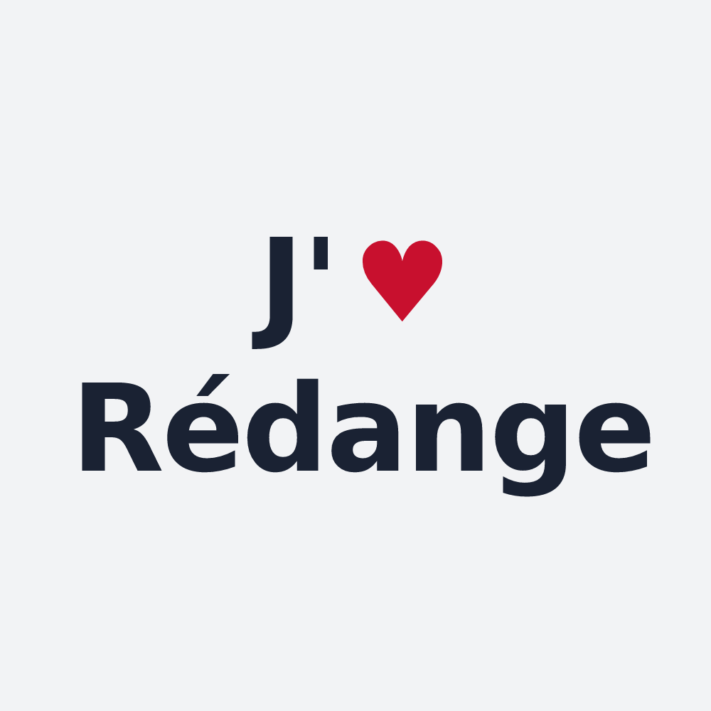 Poster personnalisé Rédange — design J'aime Rédange