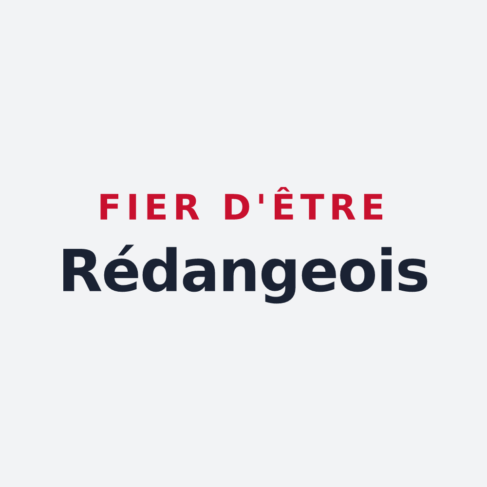 Poster « Fier d'être Rédangeois » — design pour Rédange
