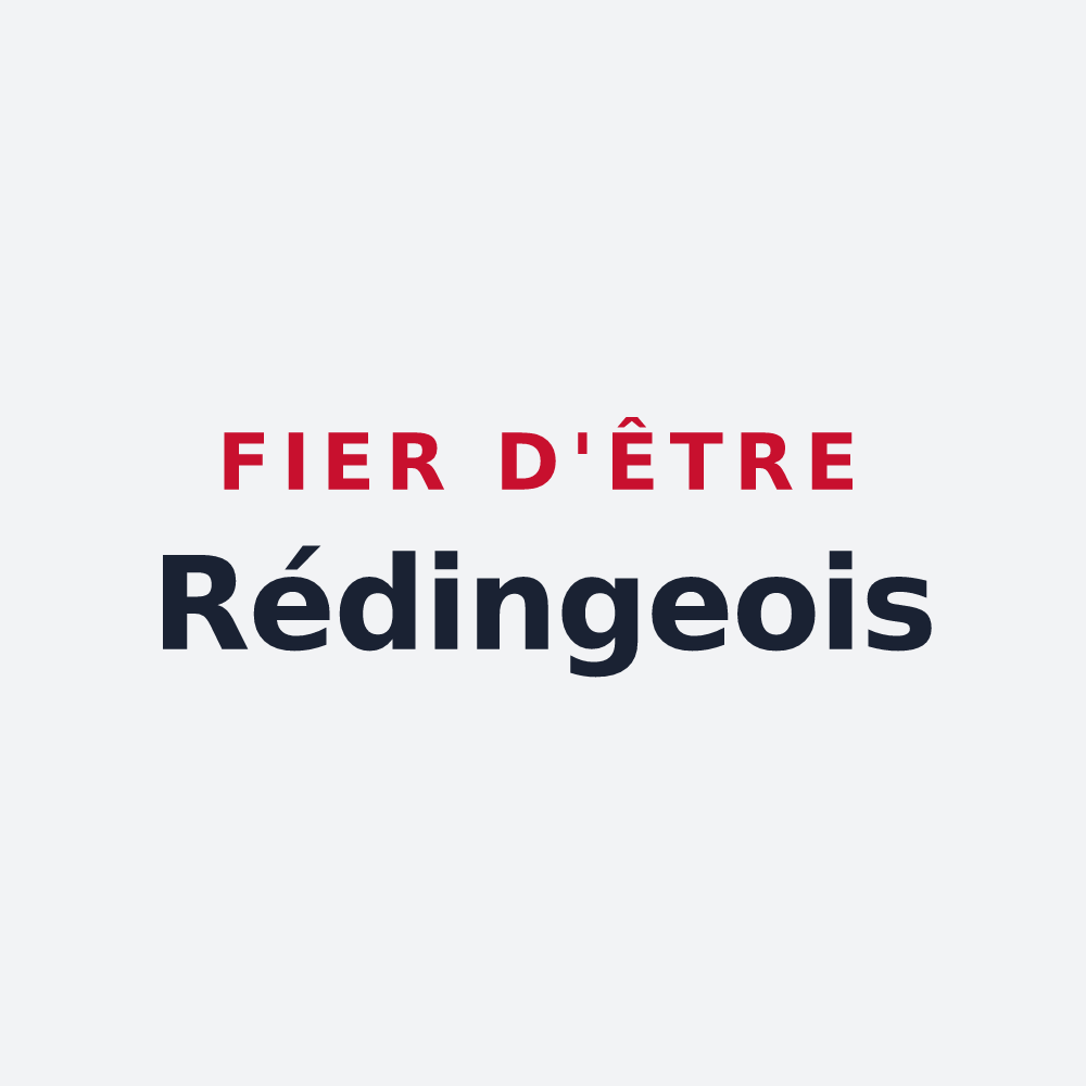 Poster « Fier d'être Rédingeois » — design pour Réding